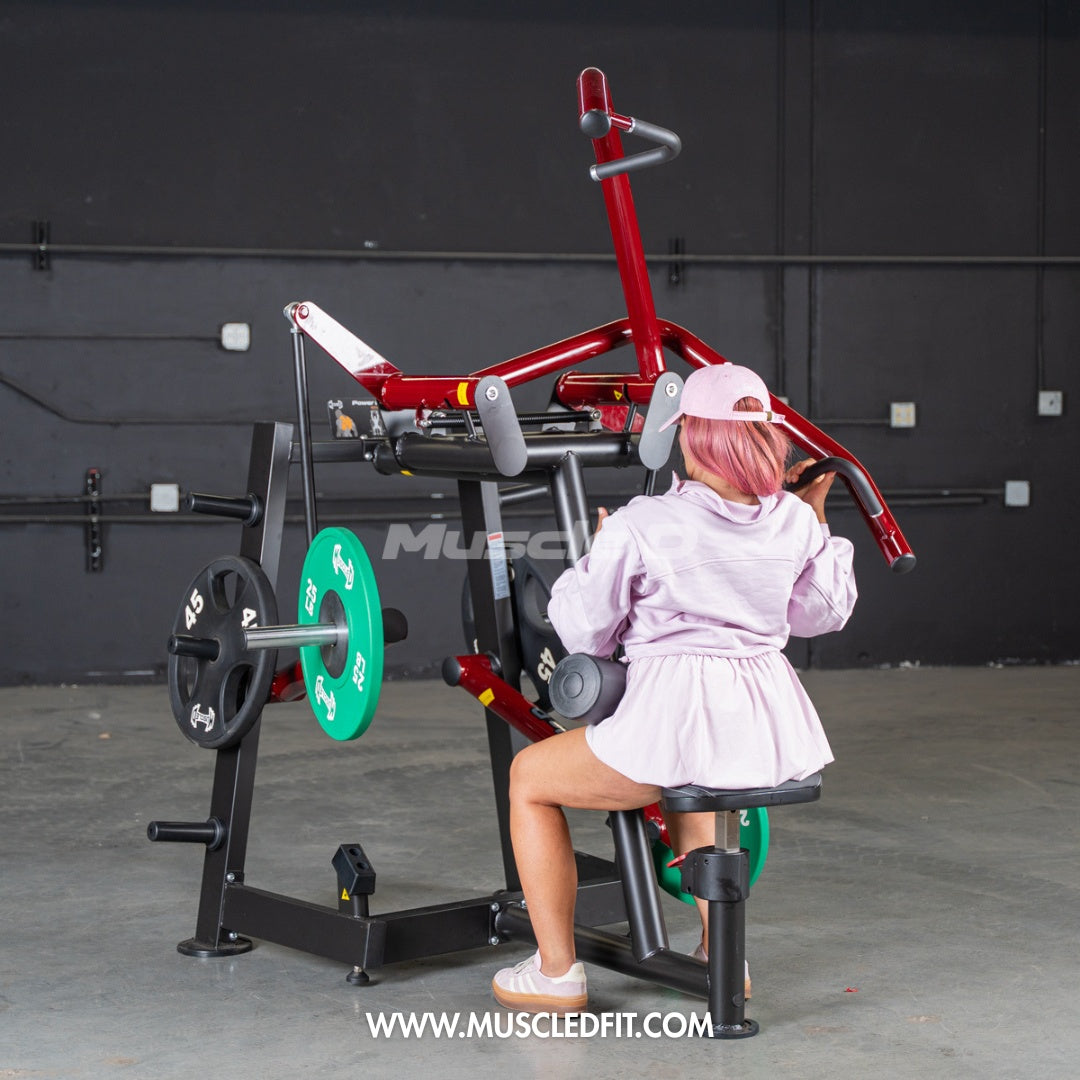 Muscle D Fitness - Power Leverage V2 Rotary Lat Pulldown – Iso-Lateral Commercial Gym Machine