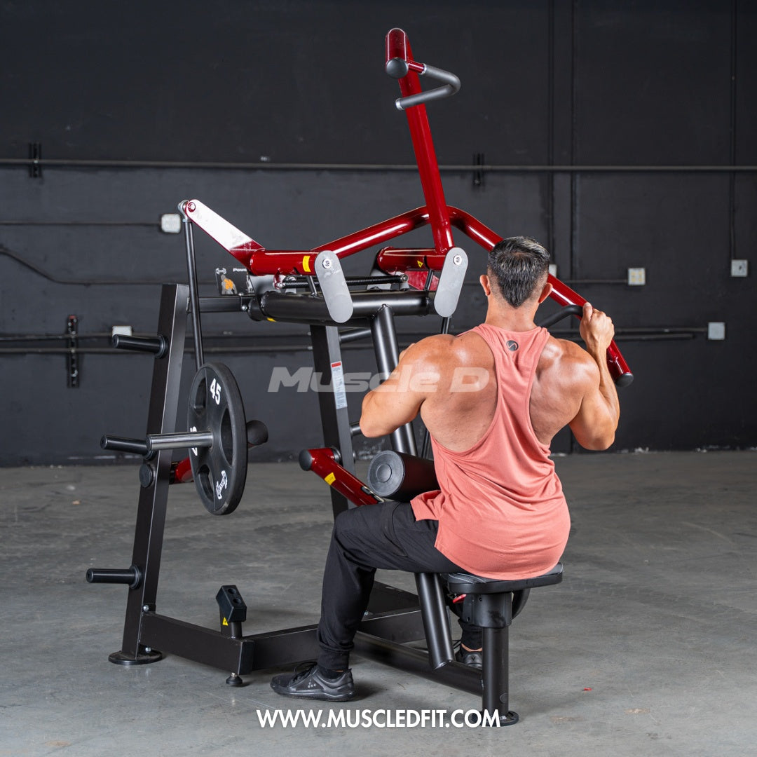 Muscle D Fitness - Power Leverage V2 Rotary Lat Pulldown – Iso-Lateral Commercial Gym Machine