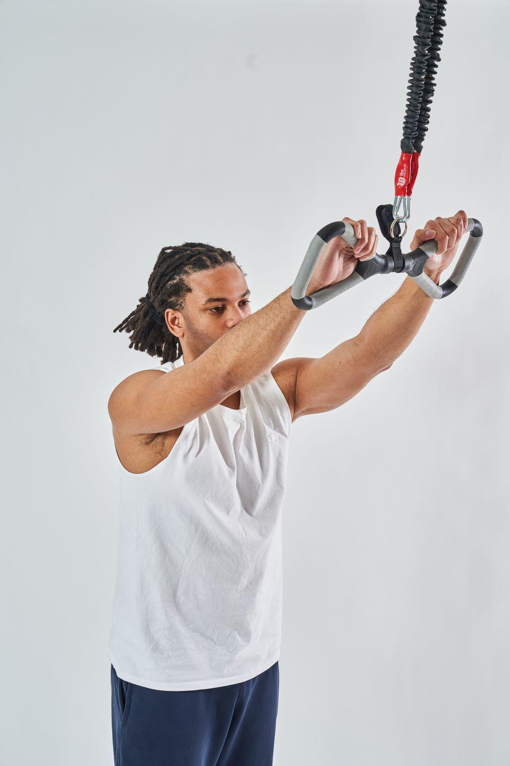 Muscle D Fitness - TGrip MAXX Bar - Multi-Grip - Cable Attachment - Resistance Band Attachment