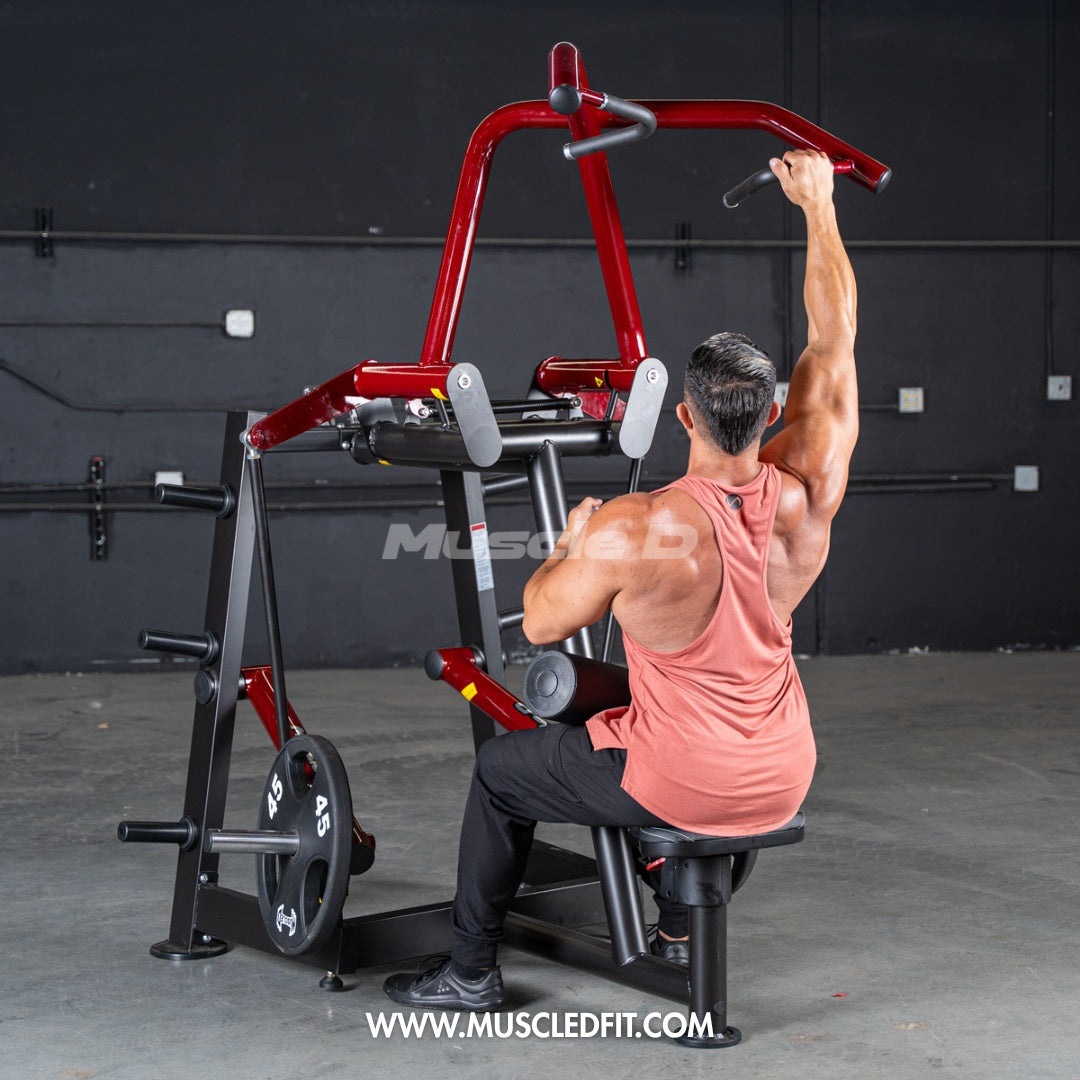 Muscle D Fitness - Power Leverage V2 Rotary Lat Pulldown – Iso-Lateral Commercial Gym Machine