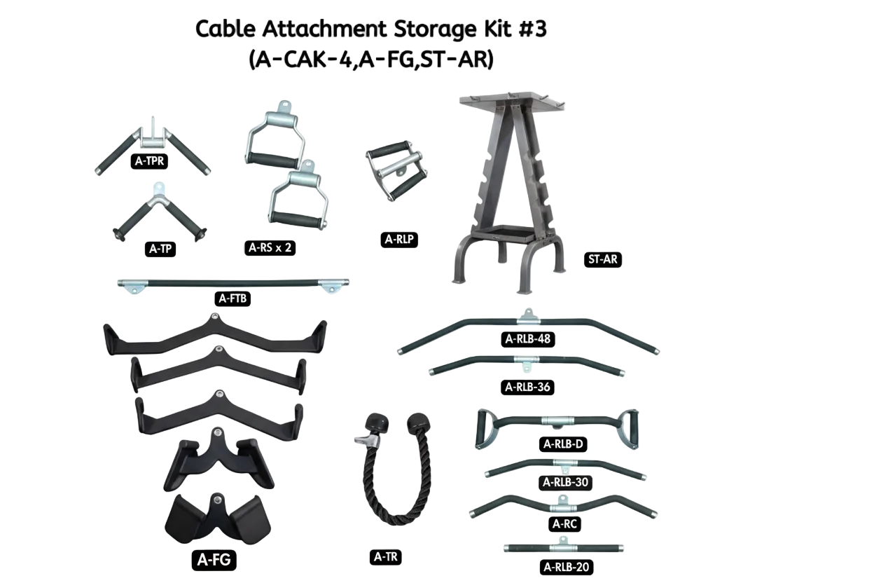 Muscle D Fitness - Ultimate Cable Attachment and Storage Kit - #3