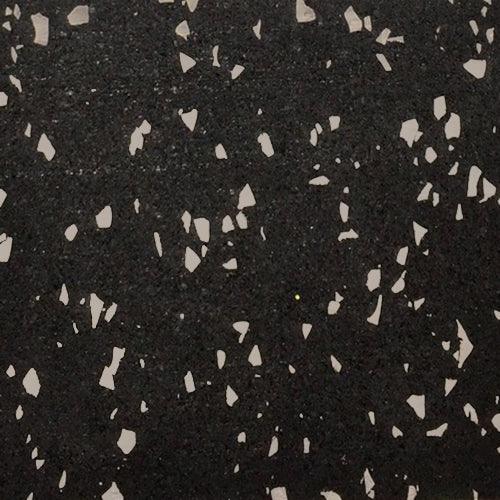 Muscle D Fitness - Rubber Gym Flooring - Black with Gray Fleck - 6m & 8mm Thickness