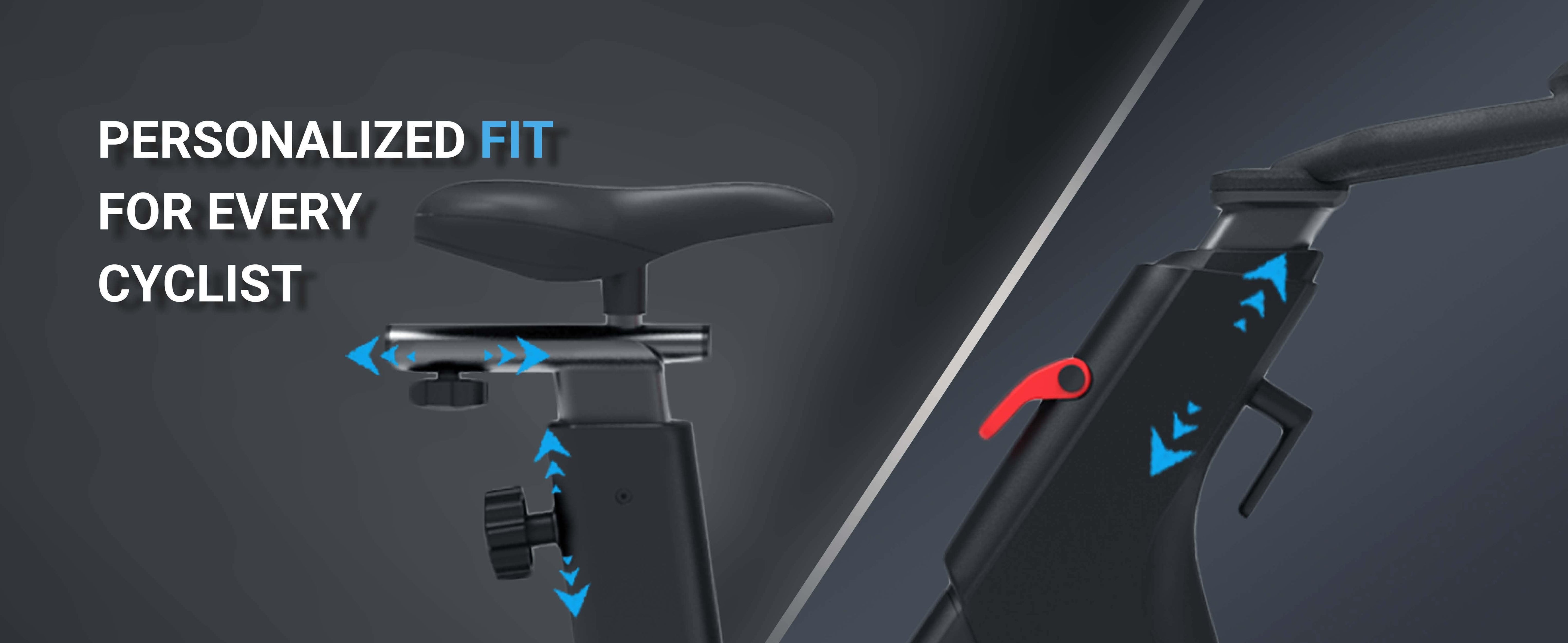 Muscle D Fitness - Home Upright Bike - Exercise Bike - Adjustable Seat and Handle Bars