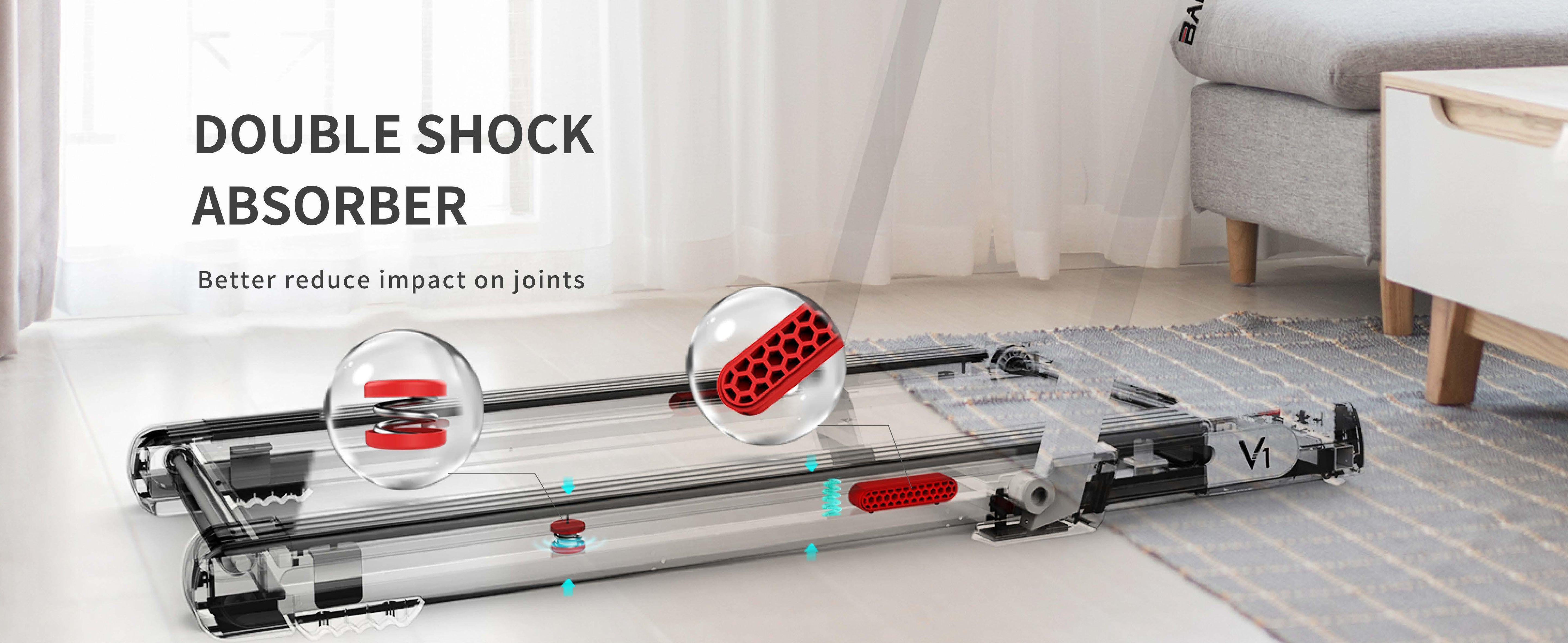 Muscle D Fitness - Low Profile Treadmill - LED Display - Heart Rate Monitor - Flex Deck for Low Impact - Adjustable Speed - Phone / Tablet Holder