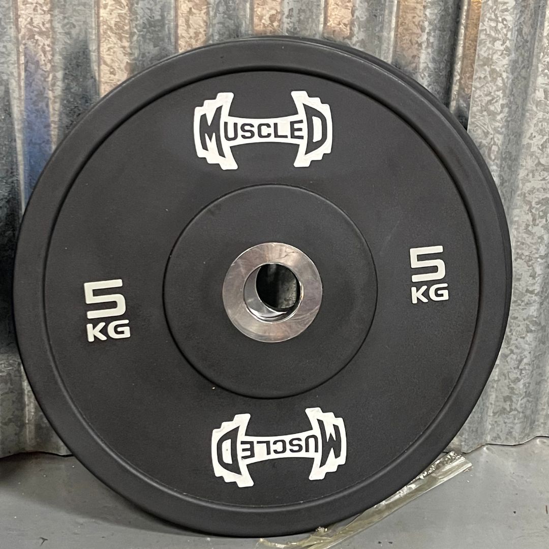 Muscle D Fitness - Color Urethane Bumper Plates - Smooth Hub - Made for Heavy Use