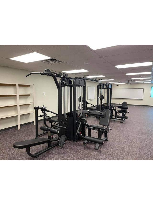 Muscle D Fitness - 8 Stack Megatron Compact Multi-Gym - Comprehensive Commercial Grade Space Saving Gym Equipment