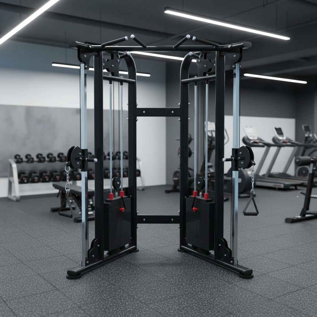 Muscle D Fitness - Dual Adjustable Pulley – Two Stack Cable Machine