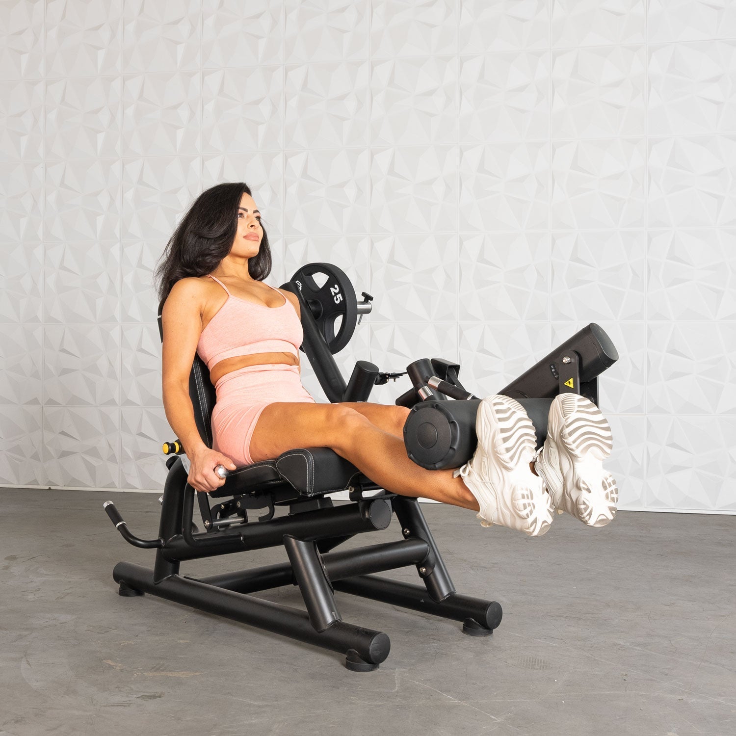 Muscle D Fitness - Pro Strength Leg Extension - Prone Leg Curl Combo - Plate Loaded Quad & Hamstring Machine