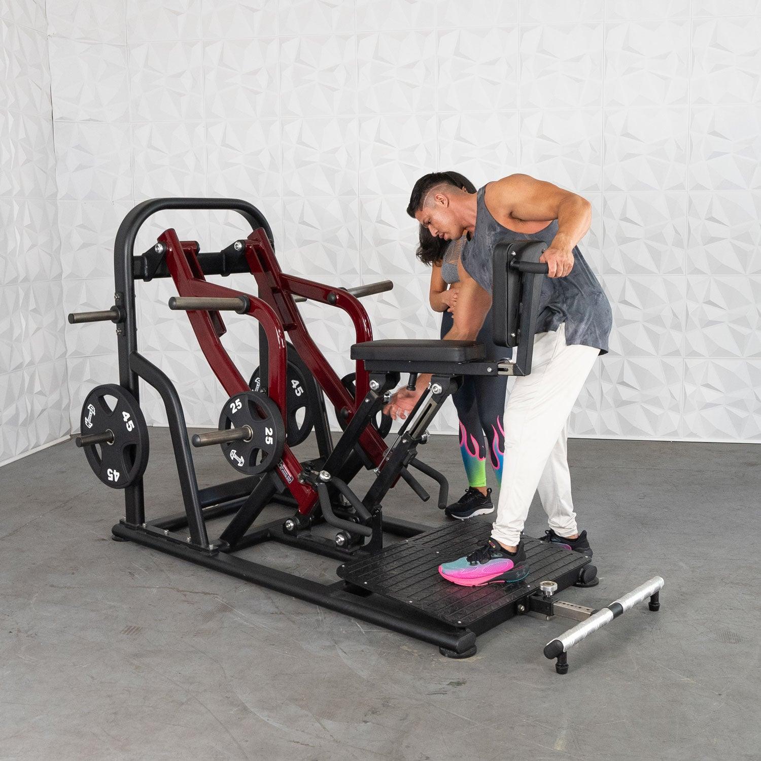 Muscle D Fitness - Pro Strength Dynamic Row - Chest Supported - Premium Adjustable Plate Loaded