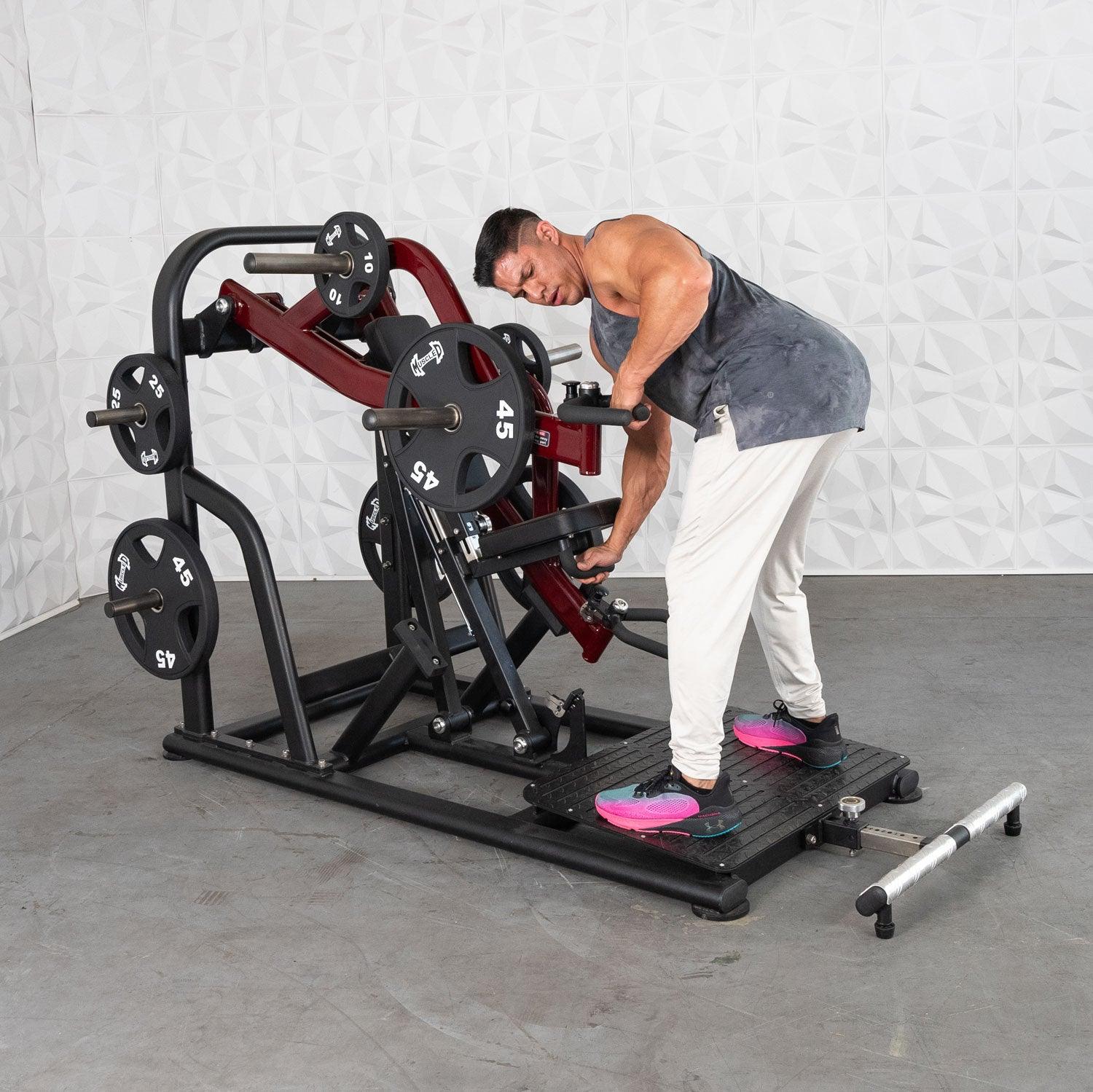 Muscle D Fitness - Pro Strength Dynamic Row - Chest Supported - Premium Adjustable Plate Loaded