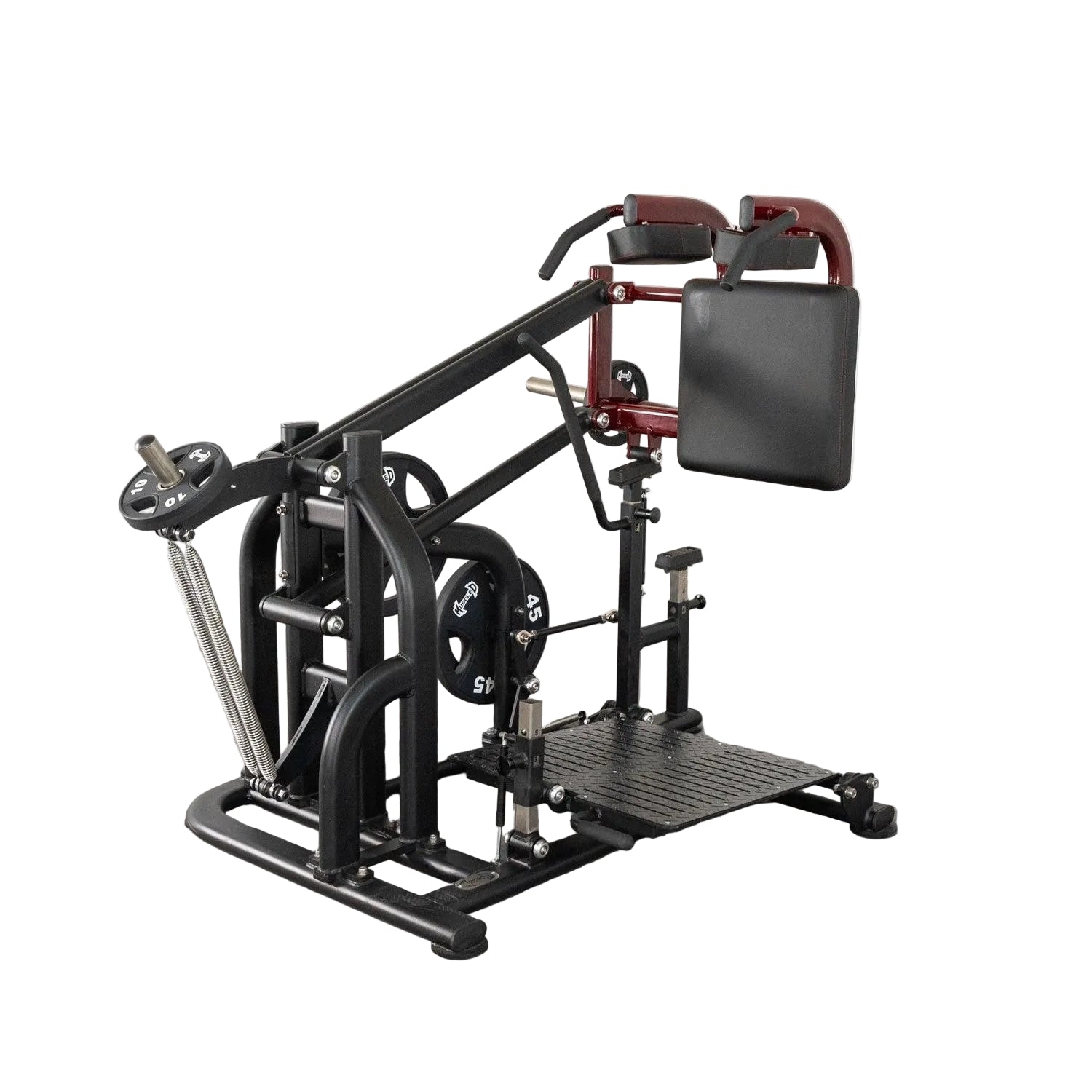 Muscle D Fitness - Pro Strength Drop Squat - Adjustable Plate Loaded Squat Machine