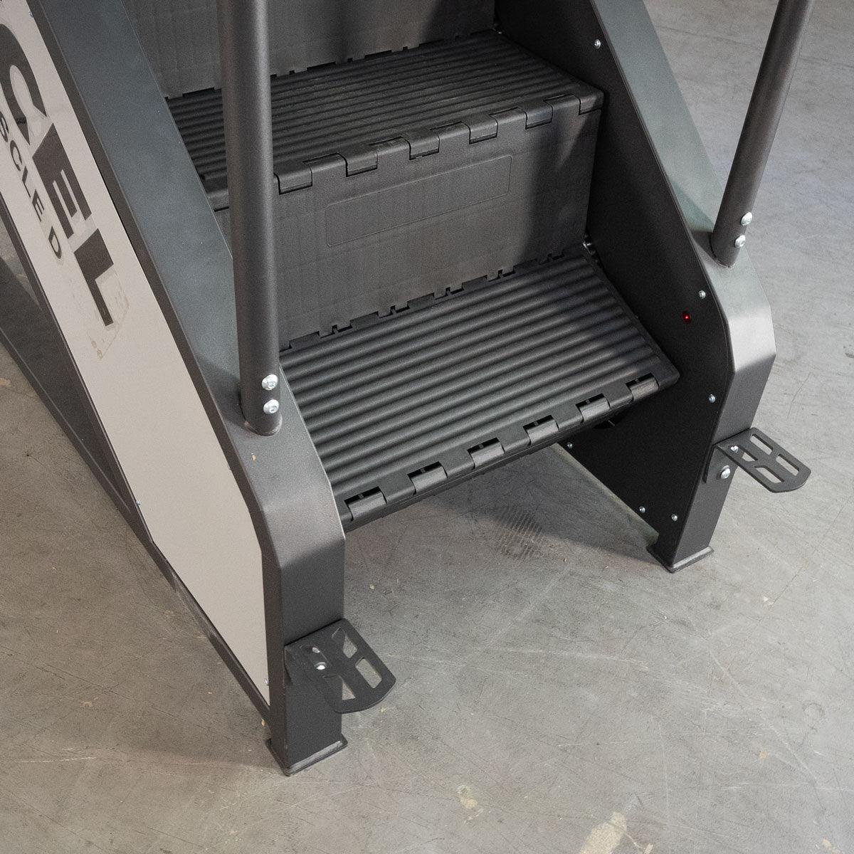 Muscle D Fitness - Light Commercial Stair Climber - Stepmill - LED Display - Heart Rate Monitor - Heavy Duty Chain Drive