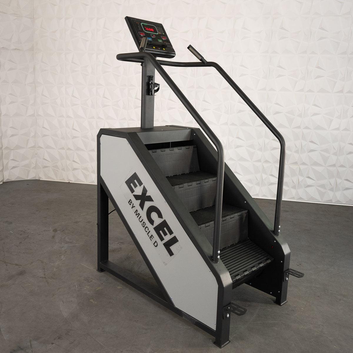 Muscle D Fitness - Light Commercial Stair Climber - Stepmill - LED Display - Heart Rate Monitor - Heavy Duty Chain Drive