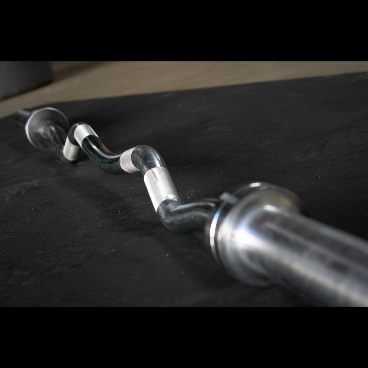 Muscle D Fitness - 5' Hard Chrome EZ Curl Bar – Ergonomic Arm Training