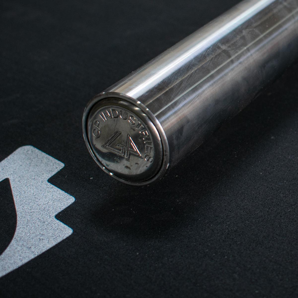 Muscle D Fitness - 7' Stainless Steel Olympic Bar - Bushing - Quality Knurling