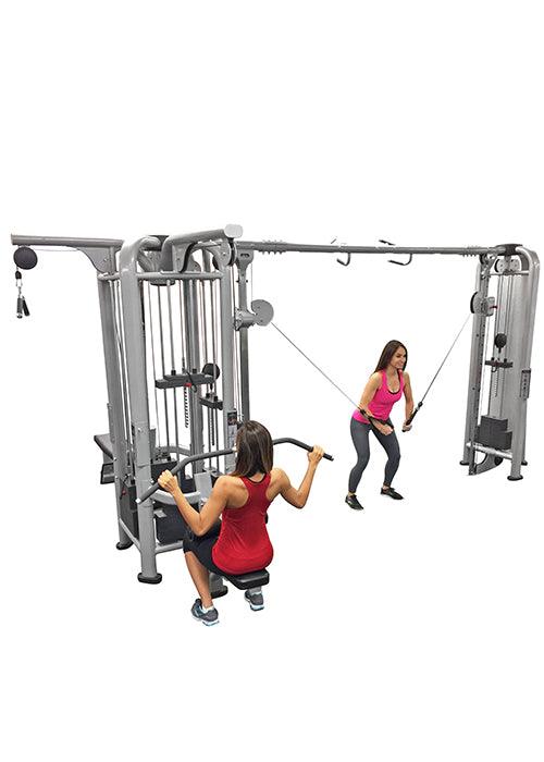 Muscle D Fitness - 5 Stack Megatron Deluxe Jungle Gym 3 Colors - Commercial-Grade , Lat Pull, Low Row, Functional Column