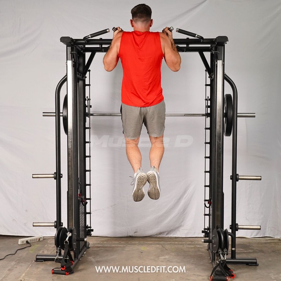 Muscle D Fitness - Dual Adjustable Pulley Smith Combo – Full Body Trainer