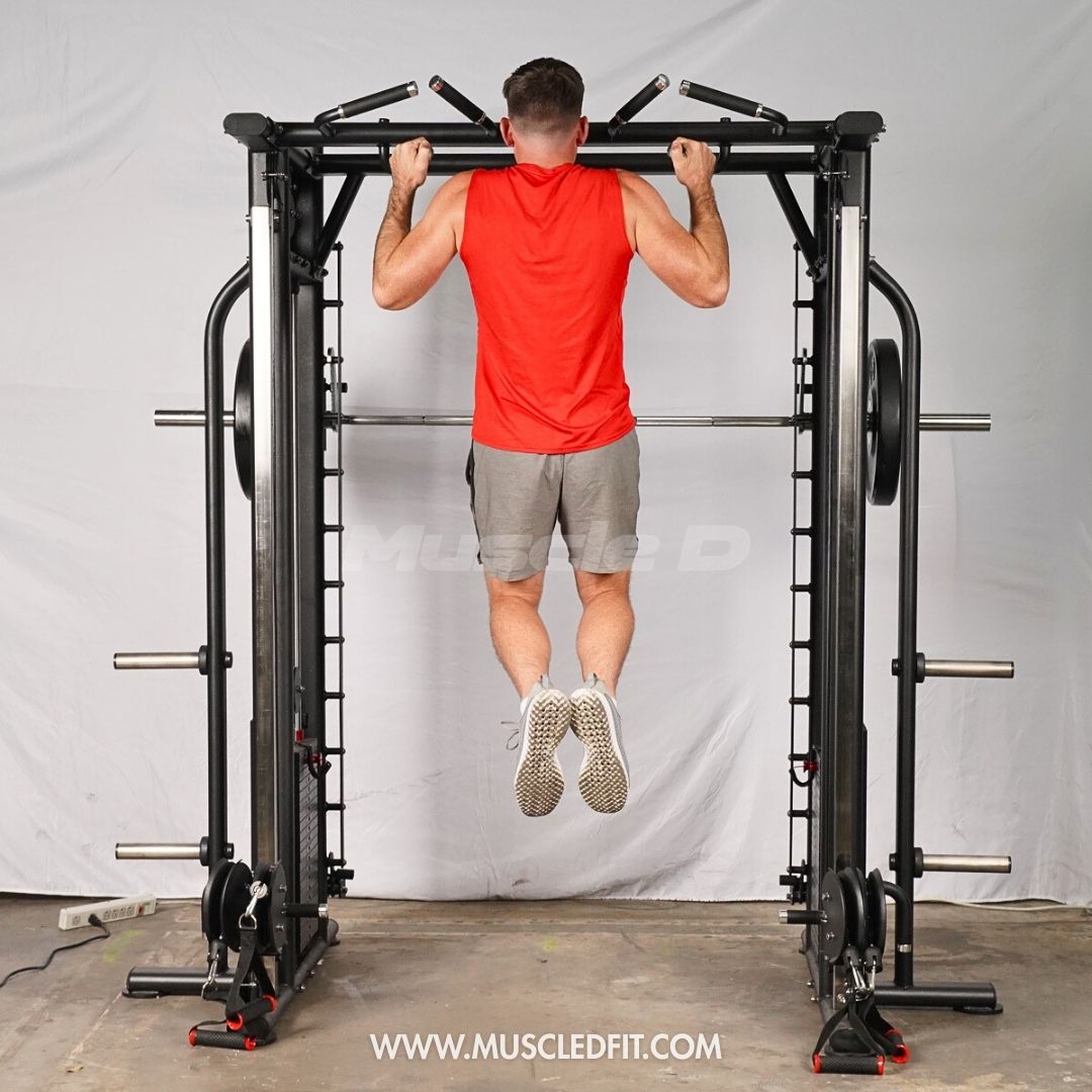 Muscle D Fitness - Dual Adjustable Pulley Smith Combo – Full Body Trainer
