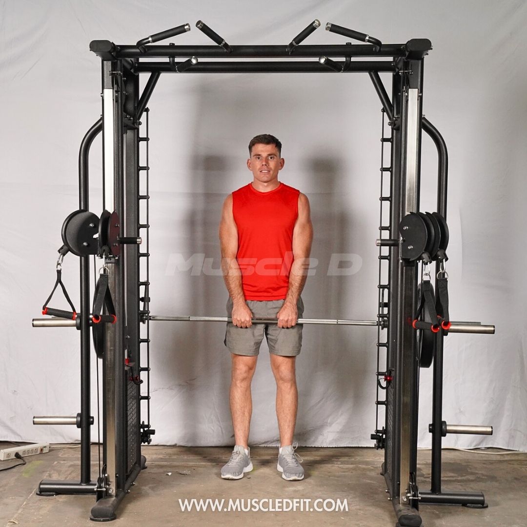 Muscle D Fitness - Dual Adjustable Pulley Smith Combo – Full Body Trainer