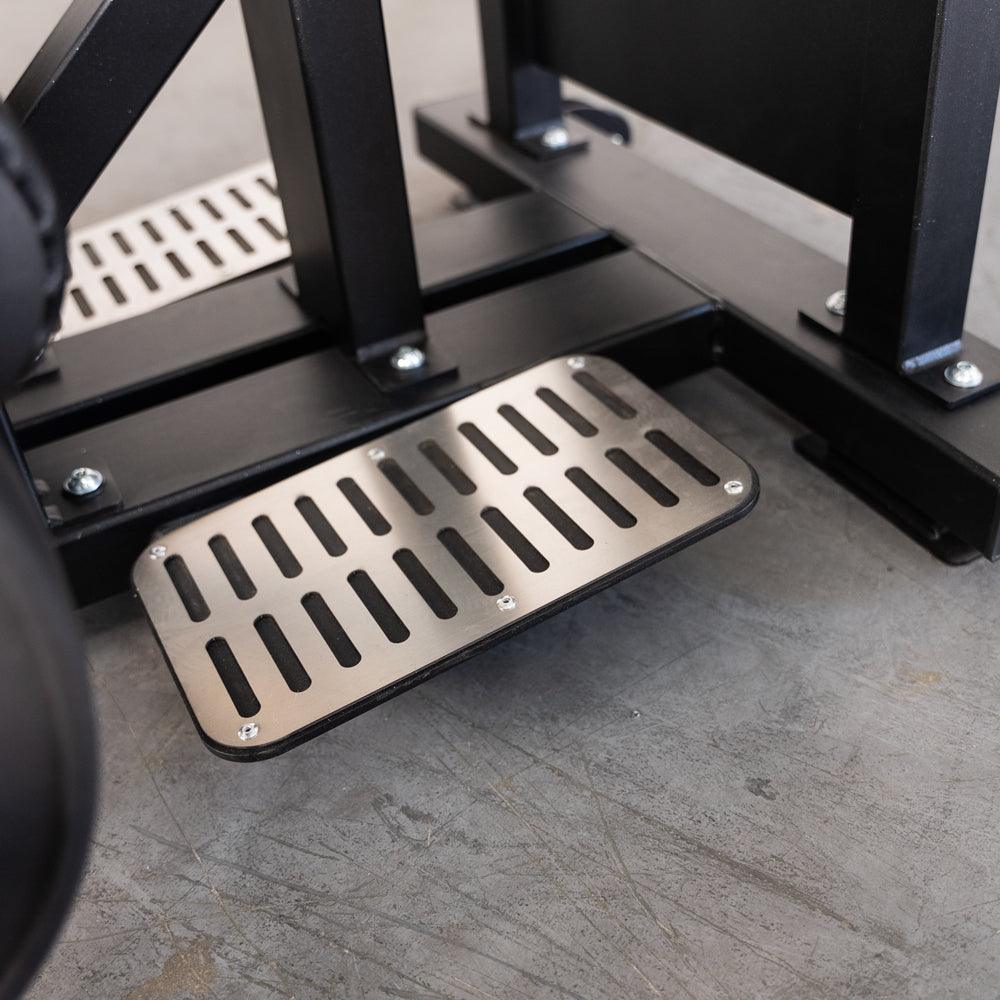 Muscle D Fitnes - Excel Standing Hip Thrust - Plate Load Extension - Band Compatible - Adjustable Pads