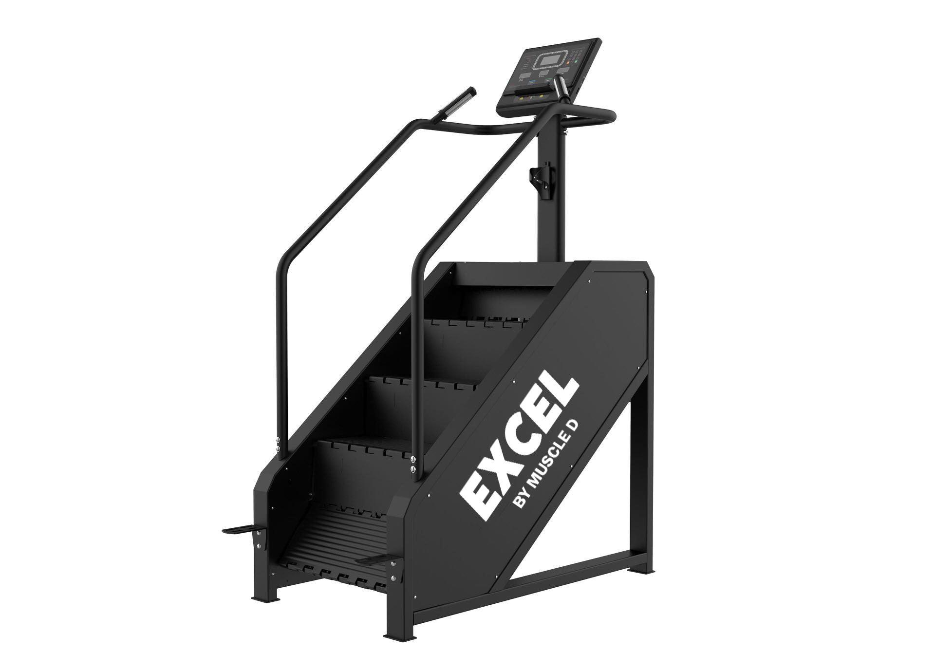 Muscle D Fitness - Light Commercial Stair Climber - Stepmill - LED Display - Heart Rate Monitor - Heavy Duty Chain Drive