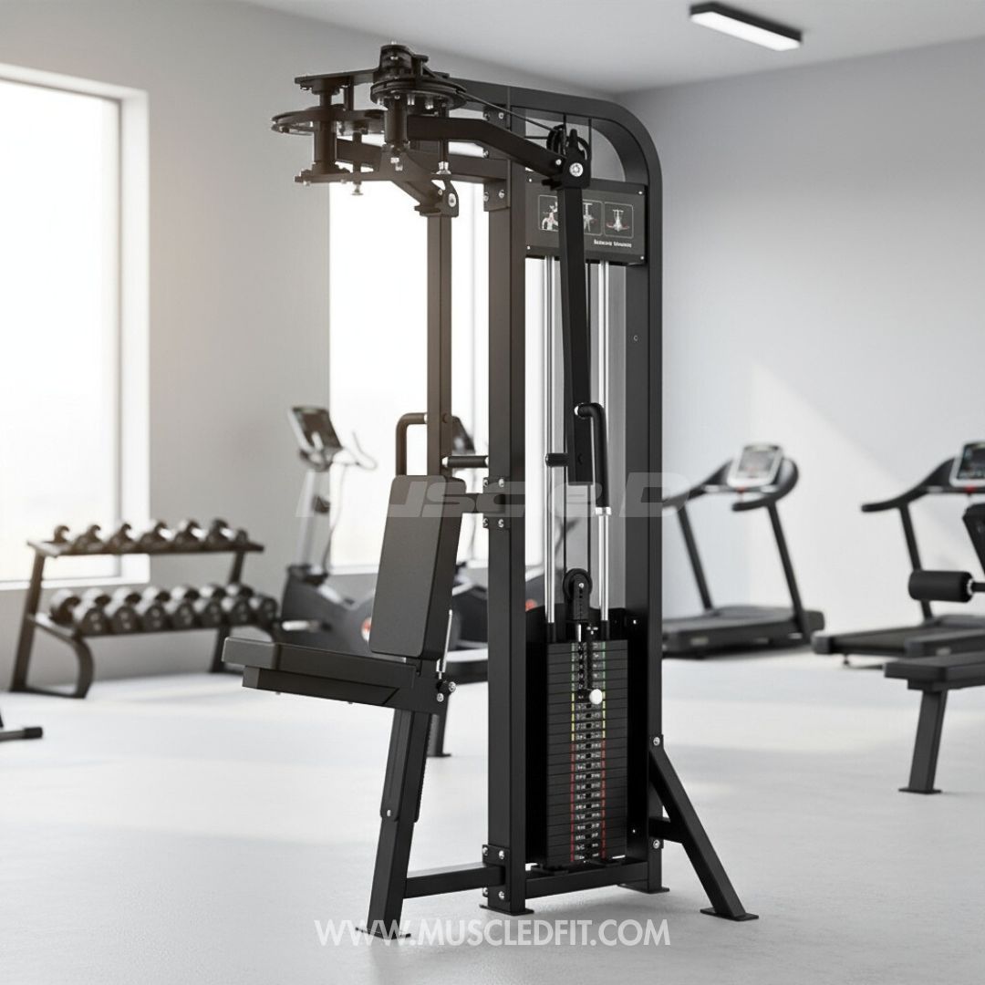 Muscle D Fitness - Excel Pec Dec/Rear Delt Combo - Selectorized Chest / Delt Machine