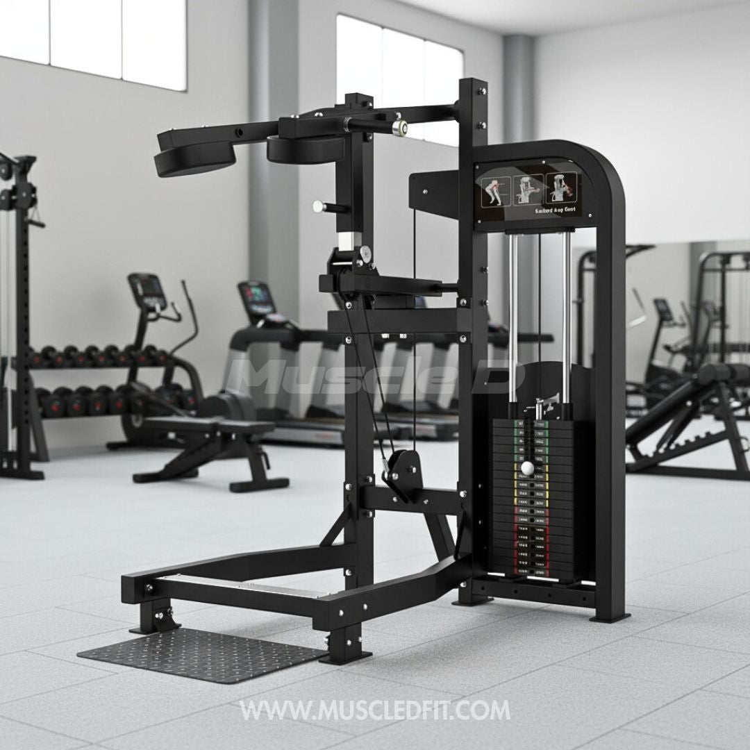 Muscle D Fitness - Excel Standing Calf - Selectorized Foot Extension