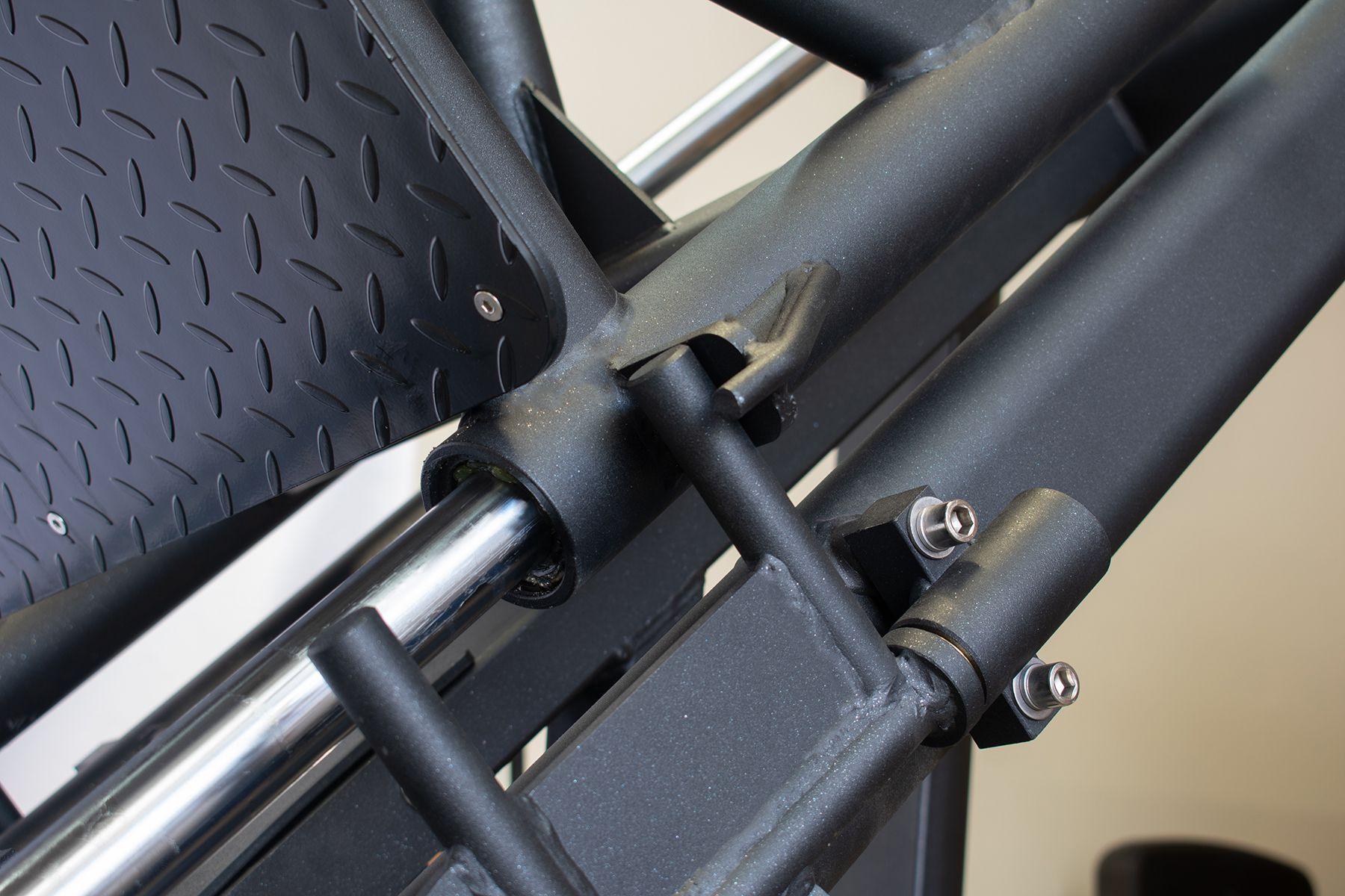 Muscle D Fitness - 45 Degree Linear Leg Press Machine - Adjustable Angle Back Pad