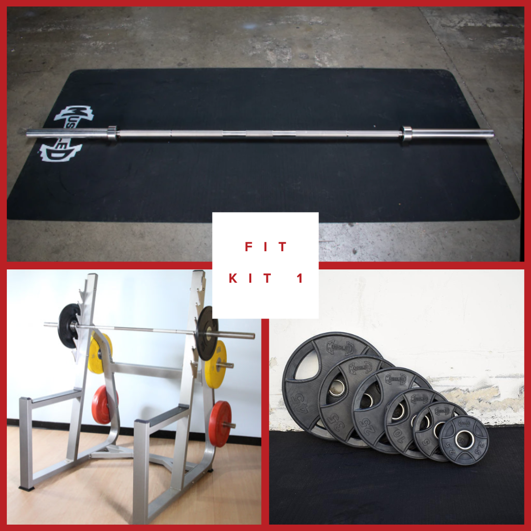 Muscle D Fitness - Commercial Squat Rack Kits - Gym Storage - Black / Silver