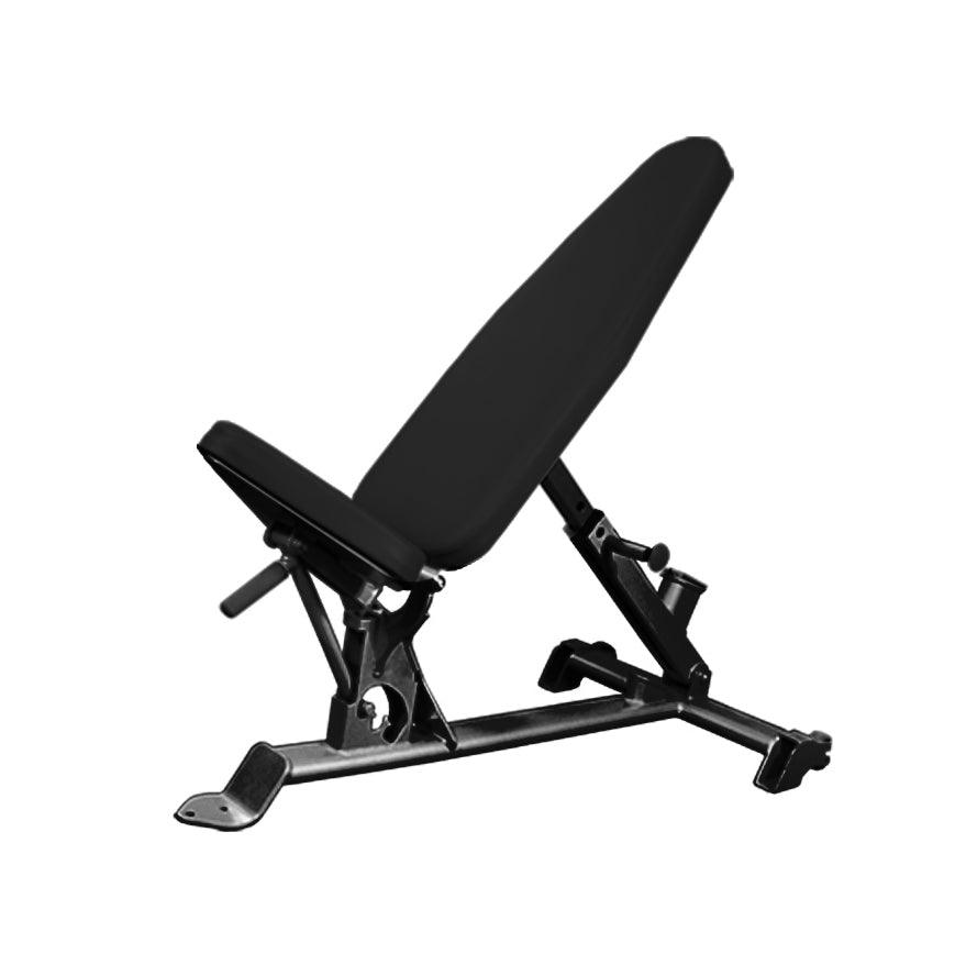 Muscle D Fitness - Flat to Incline Bench - Elite Series - 11 Gauge Steel - Commercial Upholstery - Seat and Back Adjustable