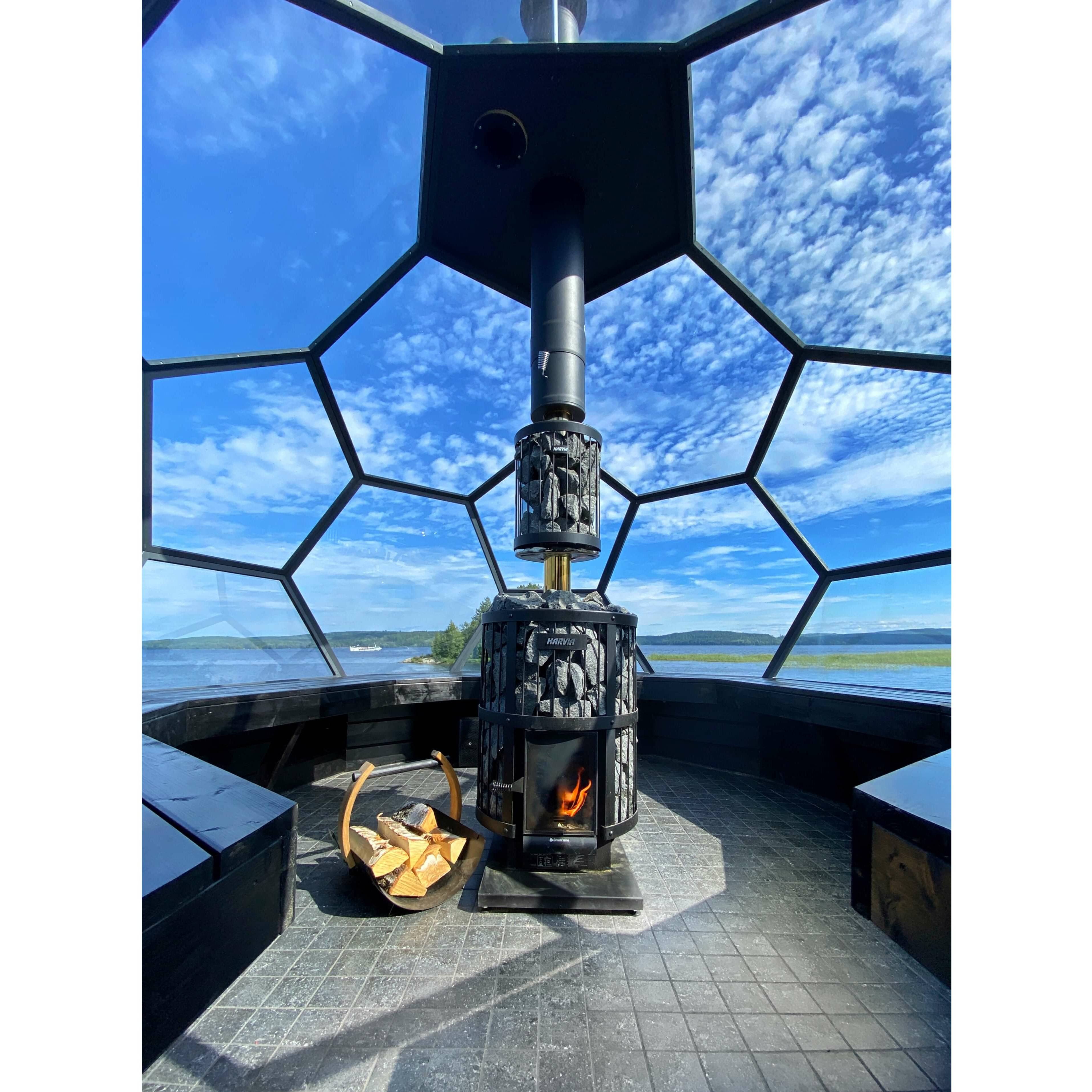 Harvia Legend 240 Greenflame Wood Burning Sauna Stove