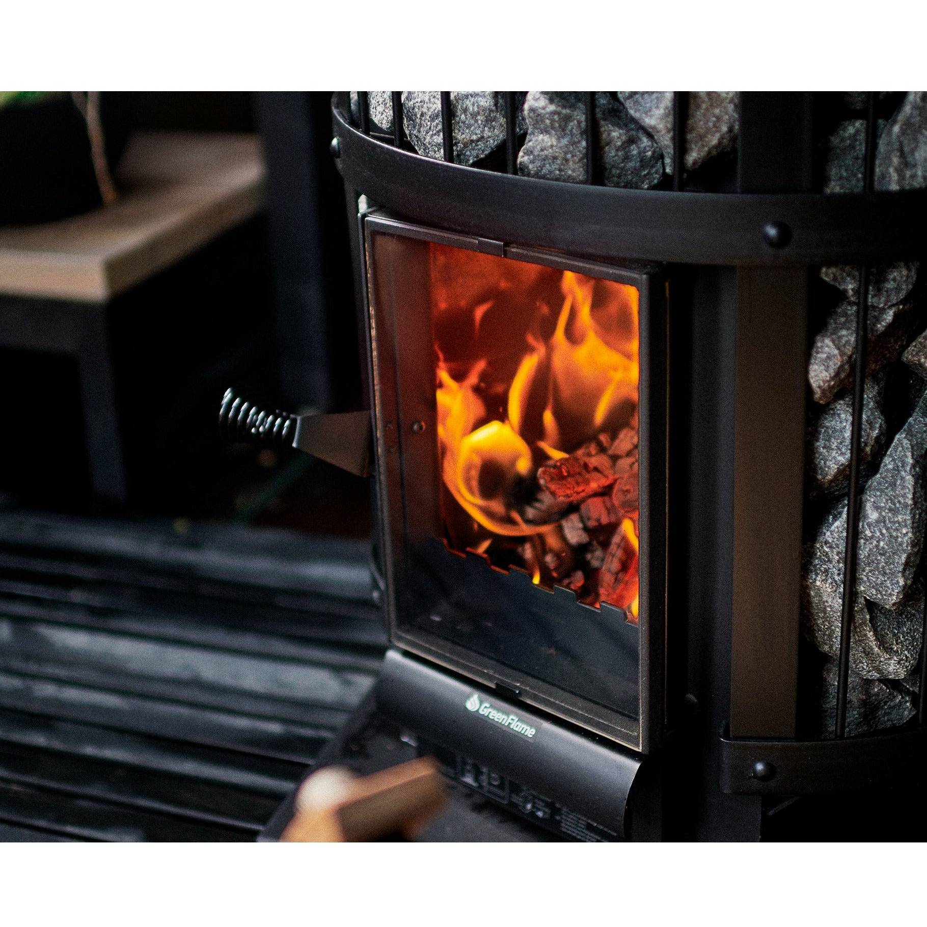 Harvia Legend 240 Greenflame Wood Burning Sauna Stove