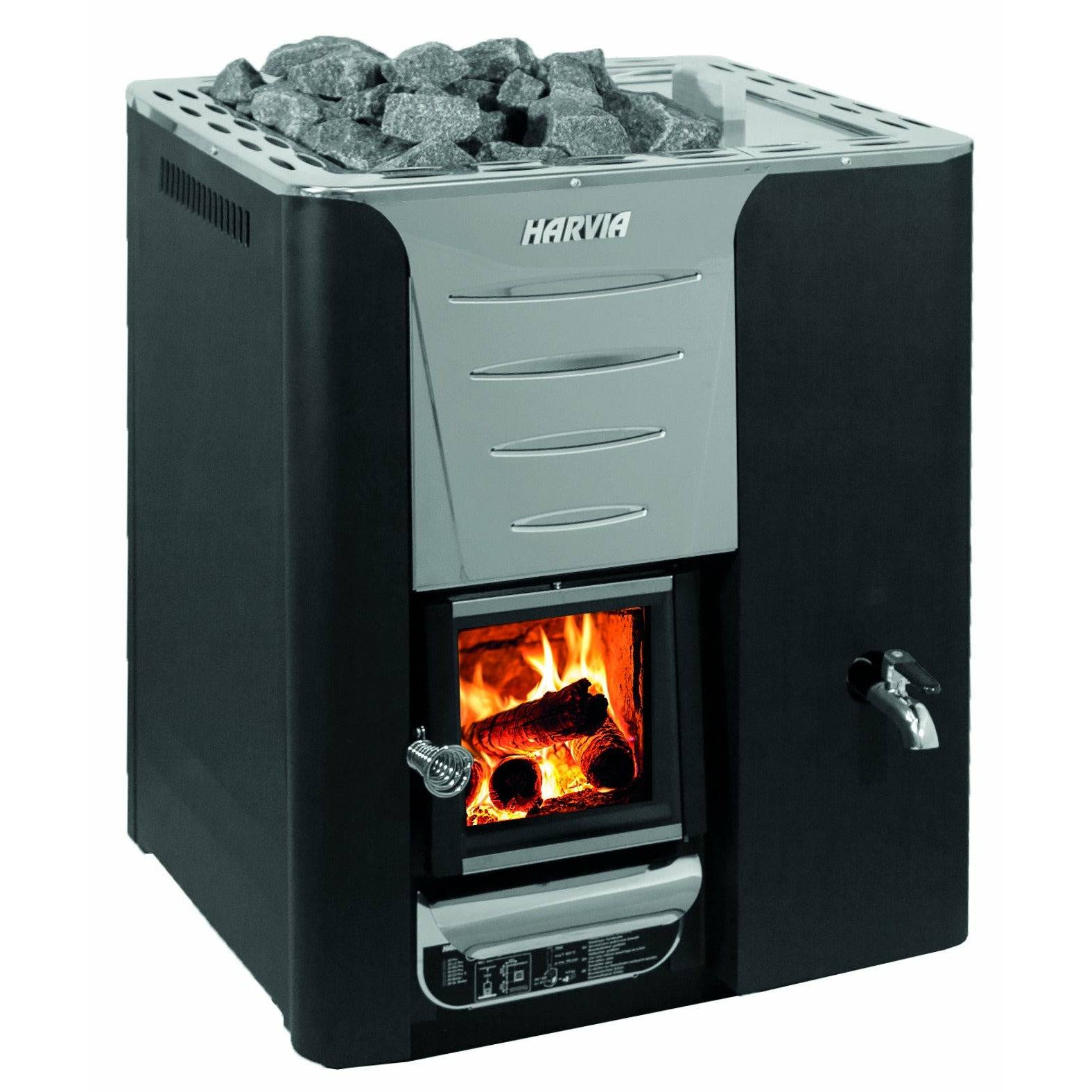Harvia Pro 20 Rs Wood Burning Sauna Stove With Water Tank