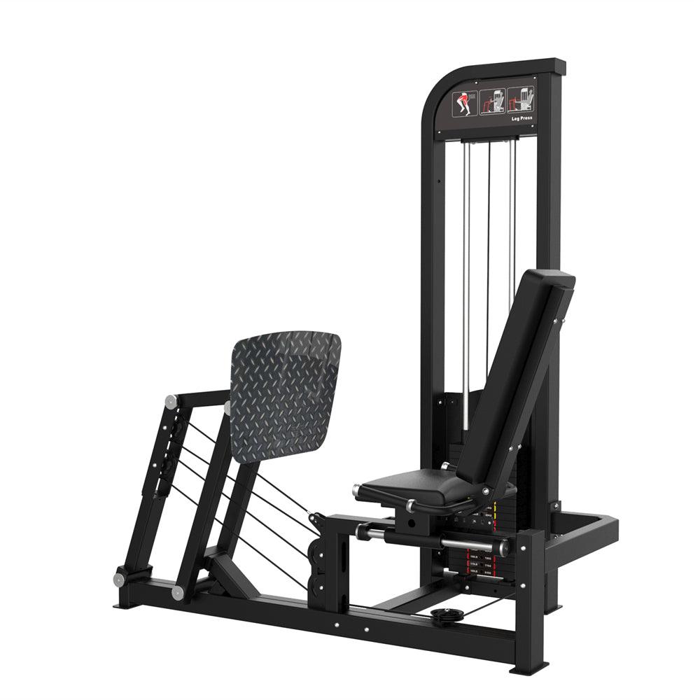 Muscle D Fitness - Excel Horizontal Leg Press - Selectorized Leg Machine - Calf Raise