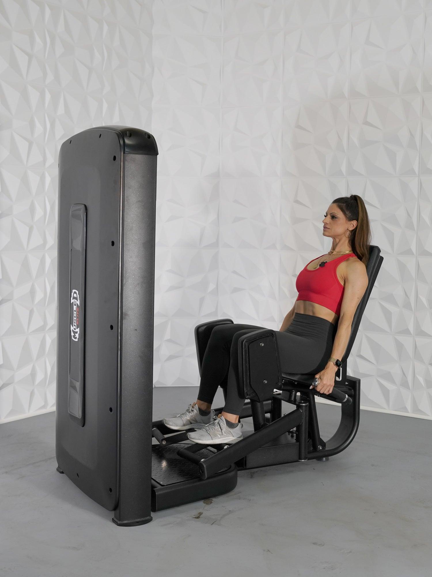 Muscle D Fitness - Elite Selectorized Inner & Outer Thigh - Commercial Grade - Adjustable Seat - Pin Selectorized - Leg Combo