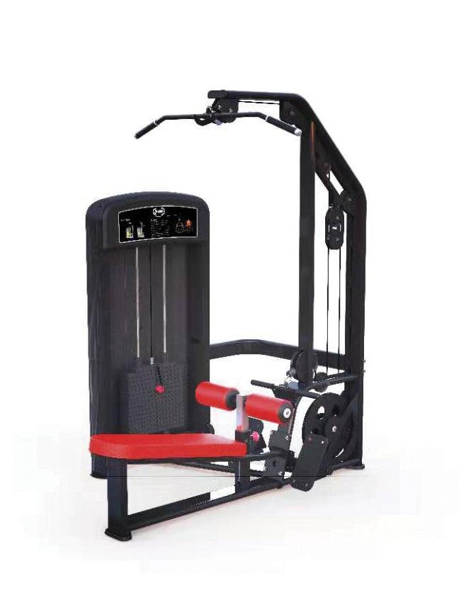 Muscle D Fitness - Elite Selectorized Lat / Low Row - Commercial Grade - Adjustable Seat - Pin Selectorized