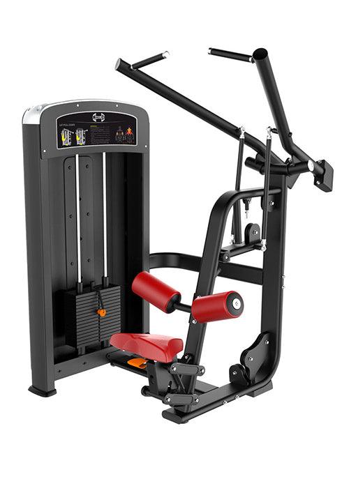Muscle D Fitness - Elite Selectorized Lat Pulldown - Commercial Adjustable Seated Pin Selectorized Lat Pull-Down