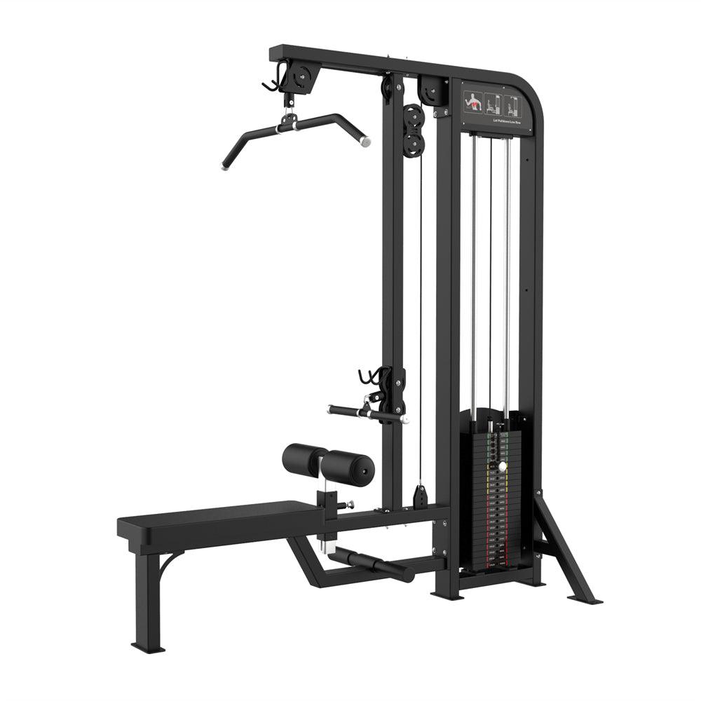 Muscle D Fitness - Excel Lat Pulldown/Low Row Combo - Selectorized Multi Function Machine