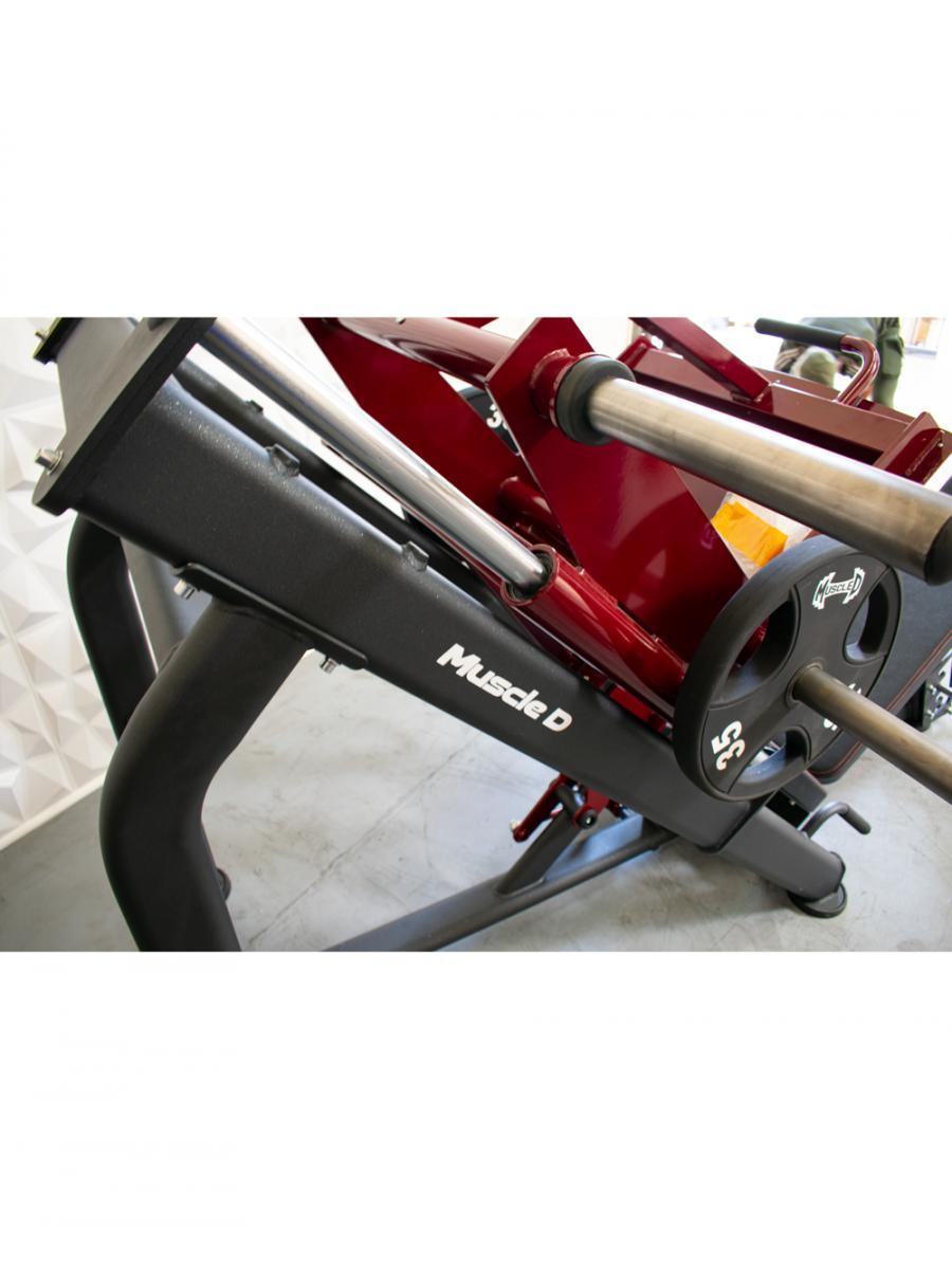 Muscle D Fitness - Pro Strength Linear Bearing Leg Press - Adjustable Back Pad - Plate Loaded