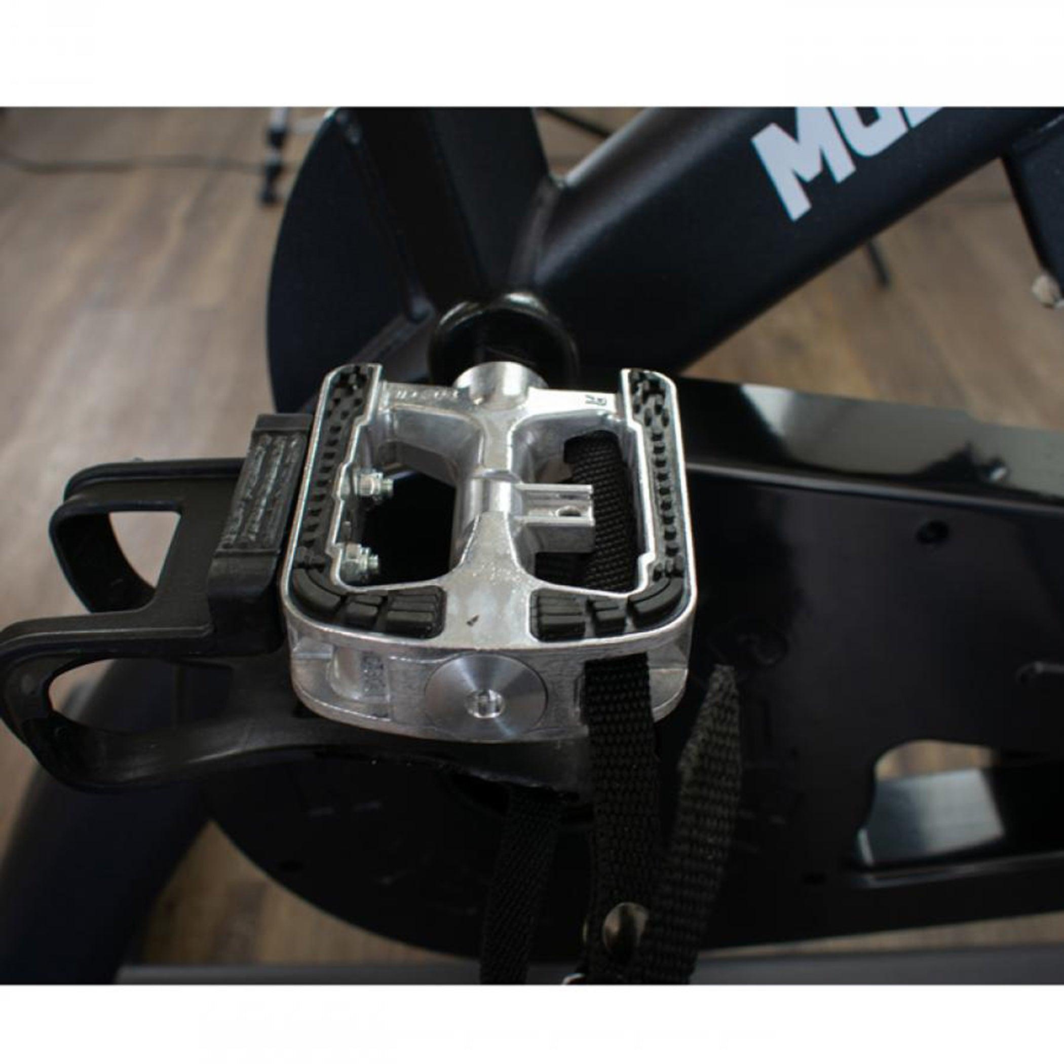 Muscle D Fitness - Stationary Exercise Bike - Commercial Grade Stationary Bike with Device Holder