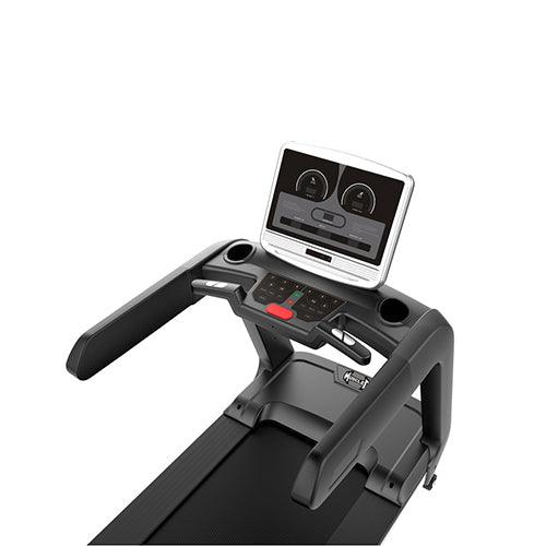 Muscle D Fitness - LED Screen Commercial Treadmill - Built in Fan - Adjustable Speed and Incline - Cup Holders