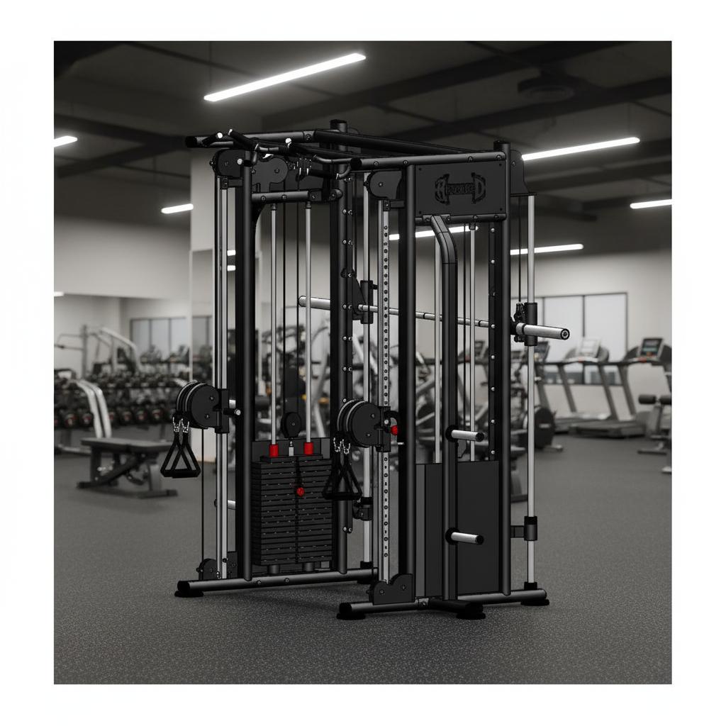 Muscle D Fitness - Dual Adjustable Pulley Smith Combo – Full Body Trainer