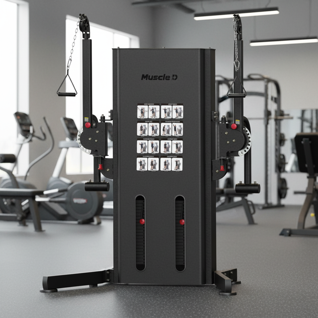 Muscle D Fitness - Megatron Multi-Functional Trainer – Commercial Cable Machine