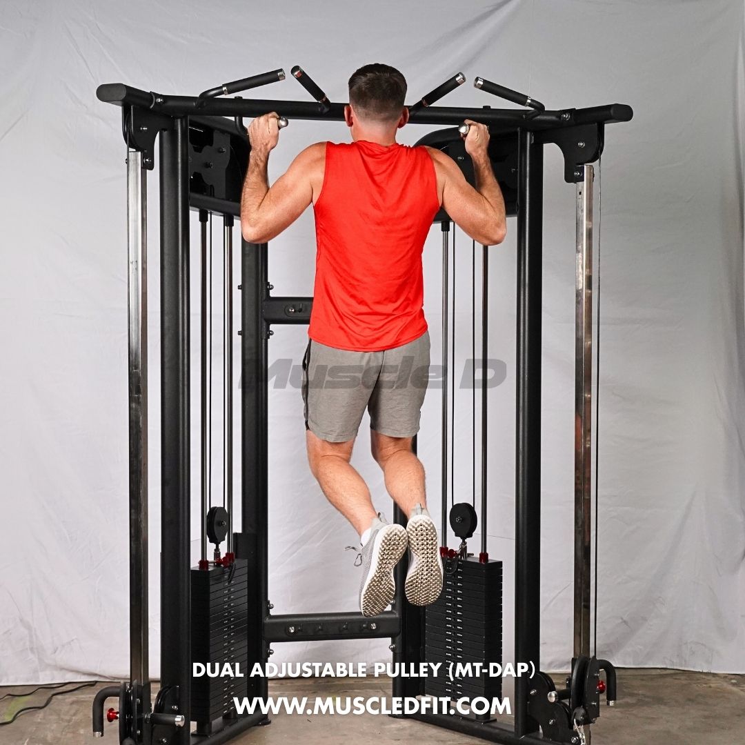 Muscle D Fitness - Dual Adjustable Pulley – Two Stack Cable Machine