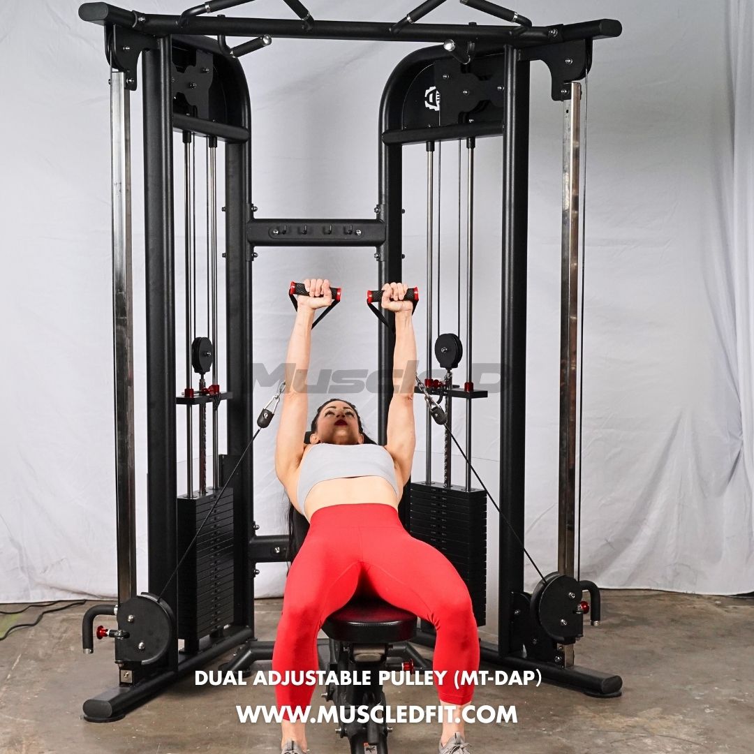 Muscle D Fitness - Dual Adjustable Pulley – Two Stack Cable Machine