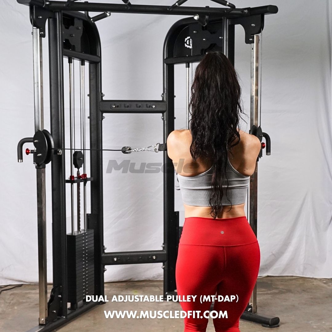 Muscle D Fitness - Dual Adjustable Pulley – Two Stack Cable Machine