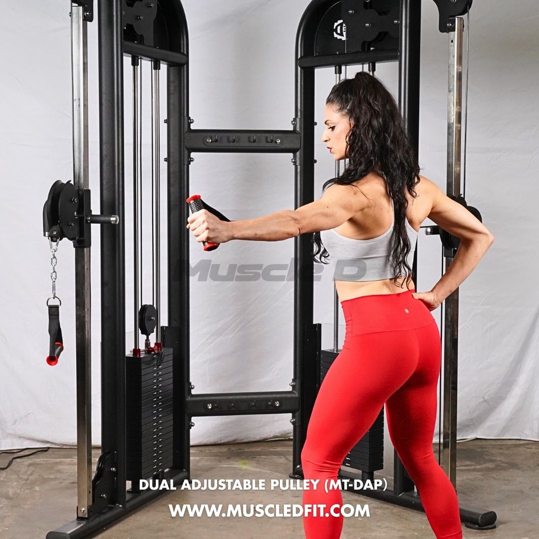Muscle D Fitness - Dual Adjustable Pulley – Two Stack Cable Machine