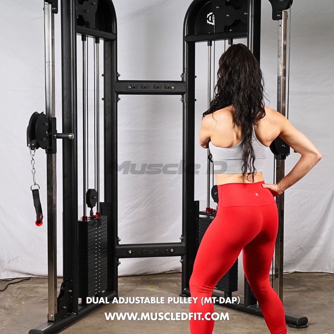 Muscle D Fitness - Dual Adjustable Pulley – Two Stack Cable Machine