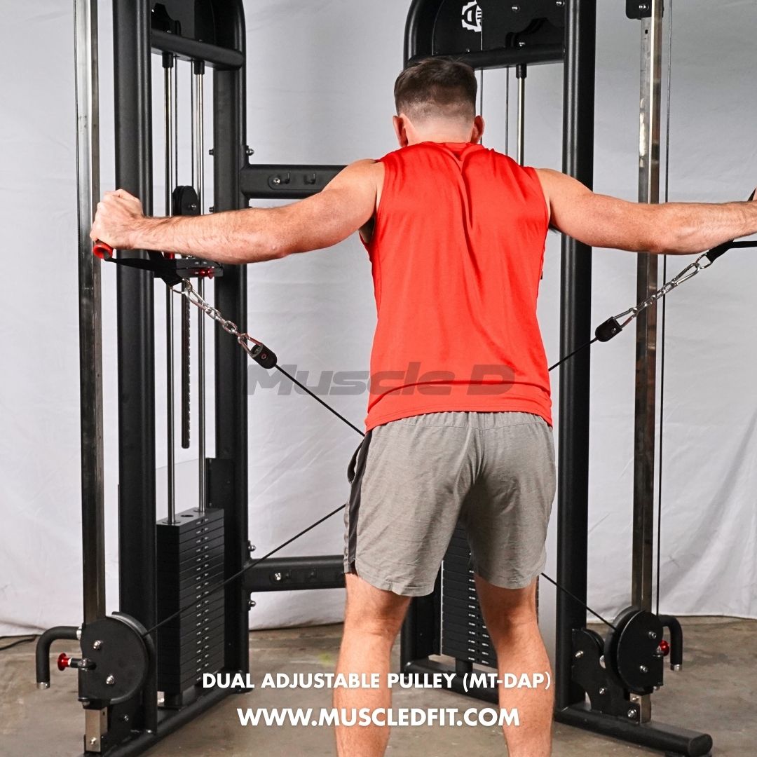 Muscle D Fitness - Dual Adjustable Pulley – Two Stack Cable Machine