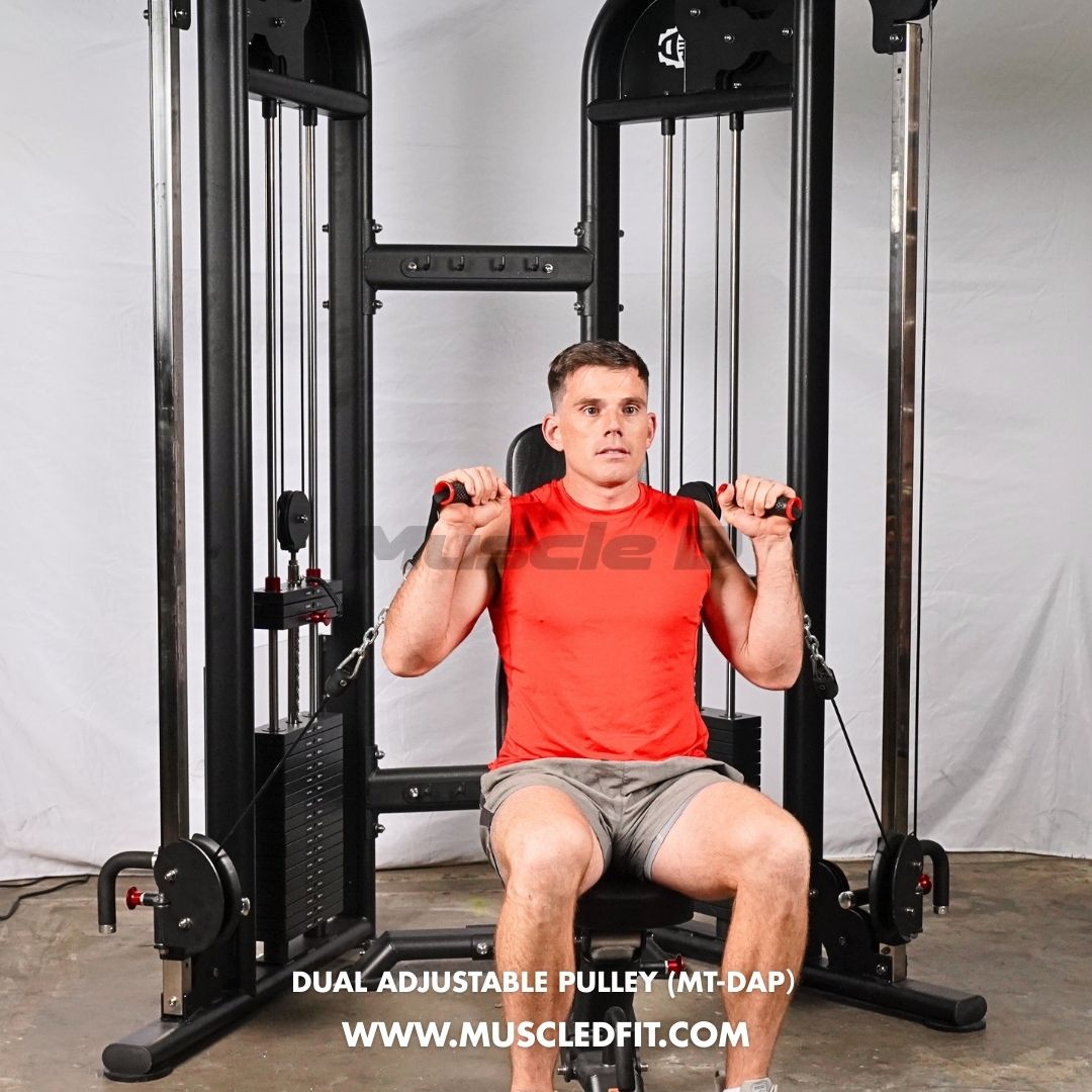 Muscle D Fitness - Dual Adjustable Pulley – Two Stack Cable Machine